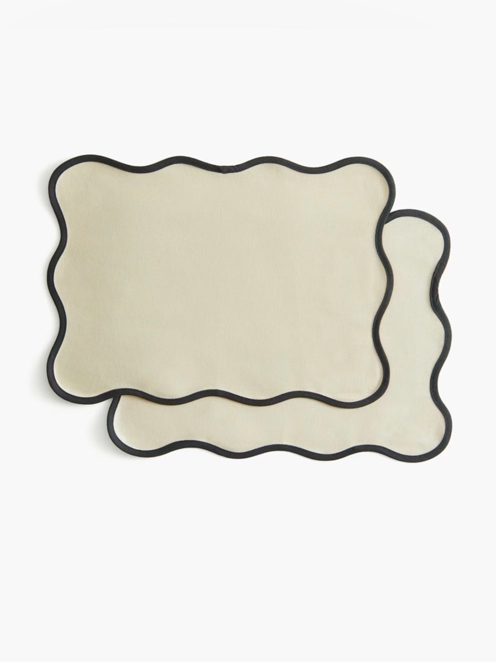 H&M Cream Placemats with Black Trim
